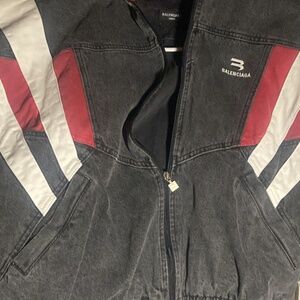 Balenciaga Denim Track Jacket